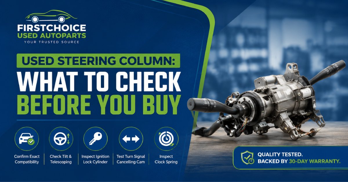 Used Steering Column Inspection Guide