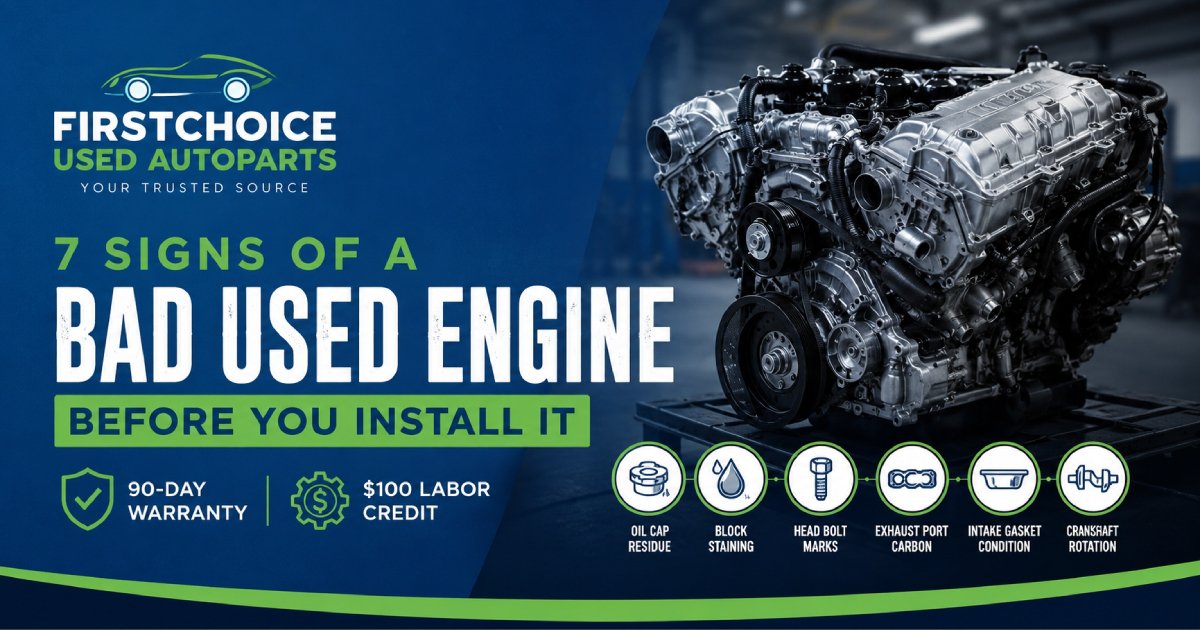 7 Signs of a Bad Used Engine Before Installation