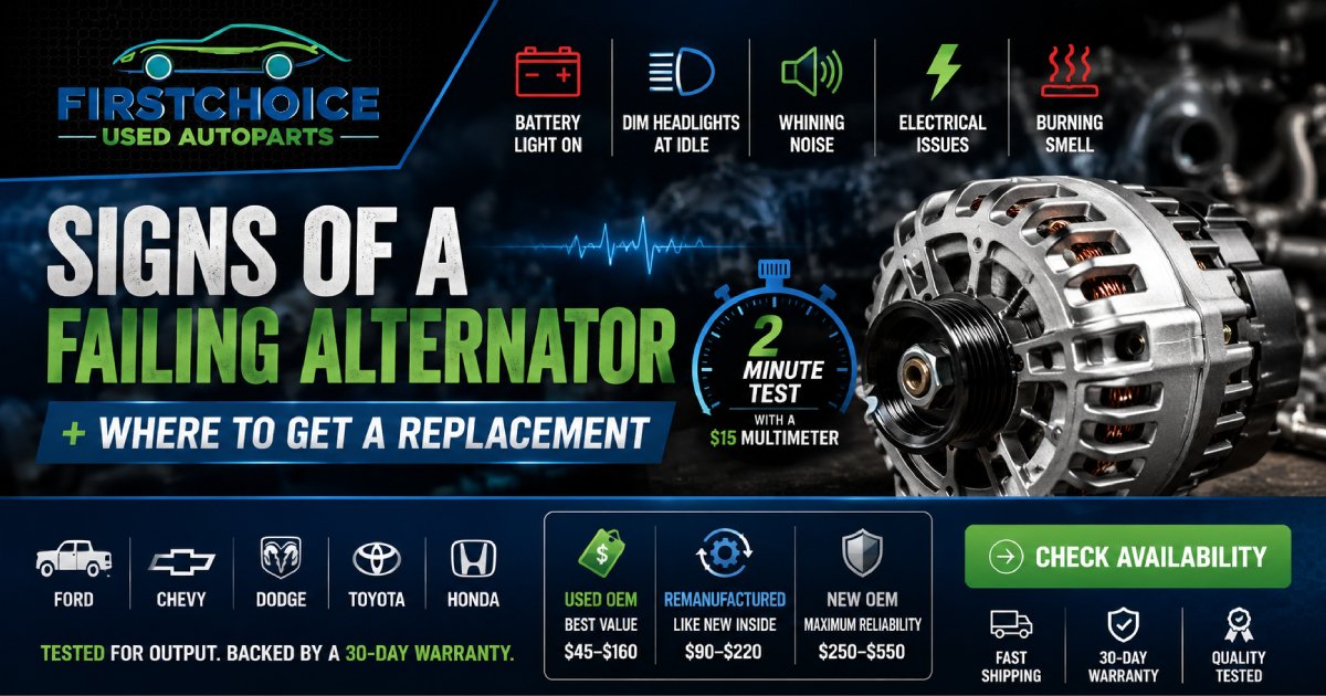 Signs of a Failing Alternator