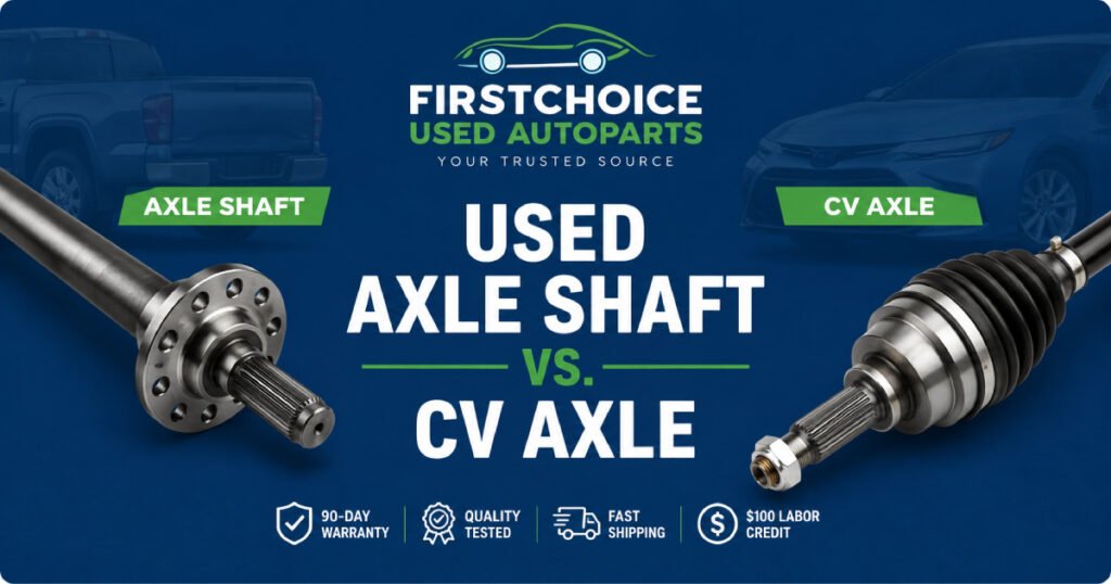 Used Axle Shaft vs CV Axle