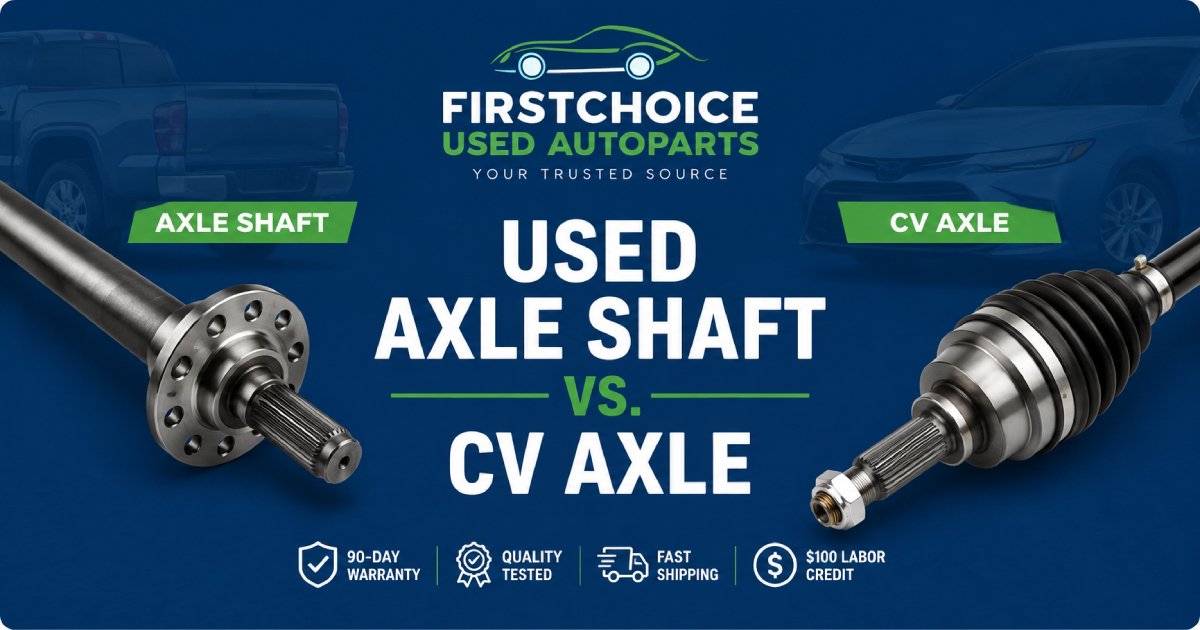 Used Axle Shaft vs CV Axle