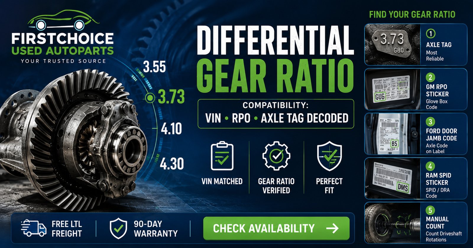 Differential Gear Ratio Compatibility