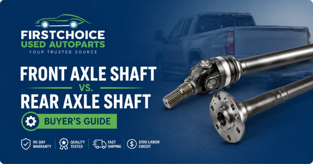 Front Axle Shaft vs Rear Axle Shaft