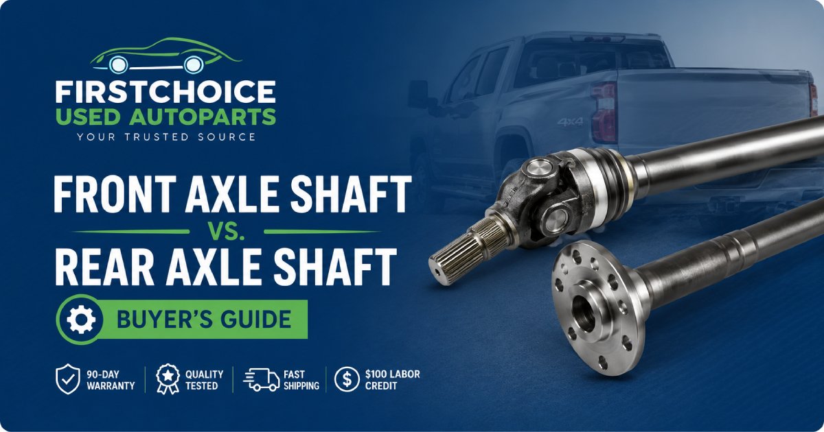 Front Axle Shaft vs Rear Axle Shaft